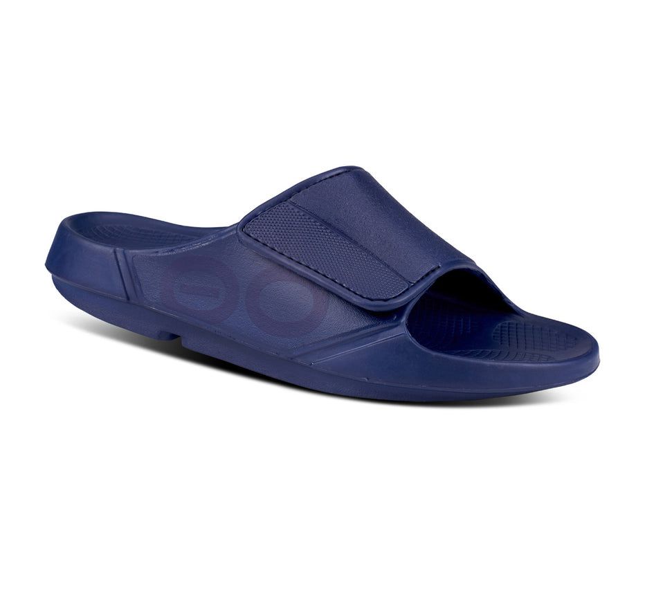 Oofos Men's Ooahh Sport Flex - Slide Navy ( YLJUE-8749 )